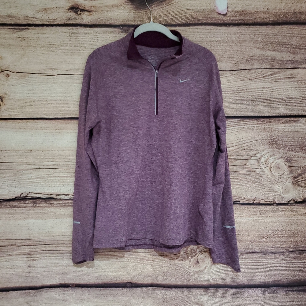 Nike Dri-Fit 1/2 Zip Long Sleeve Pullover …